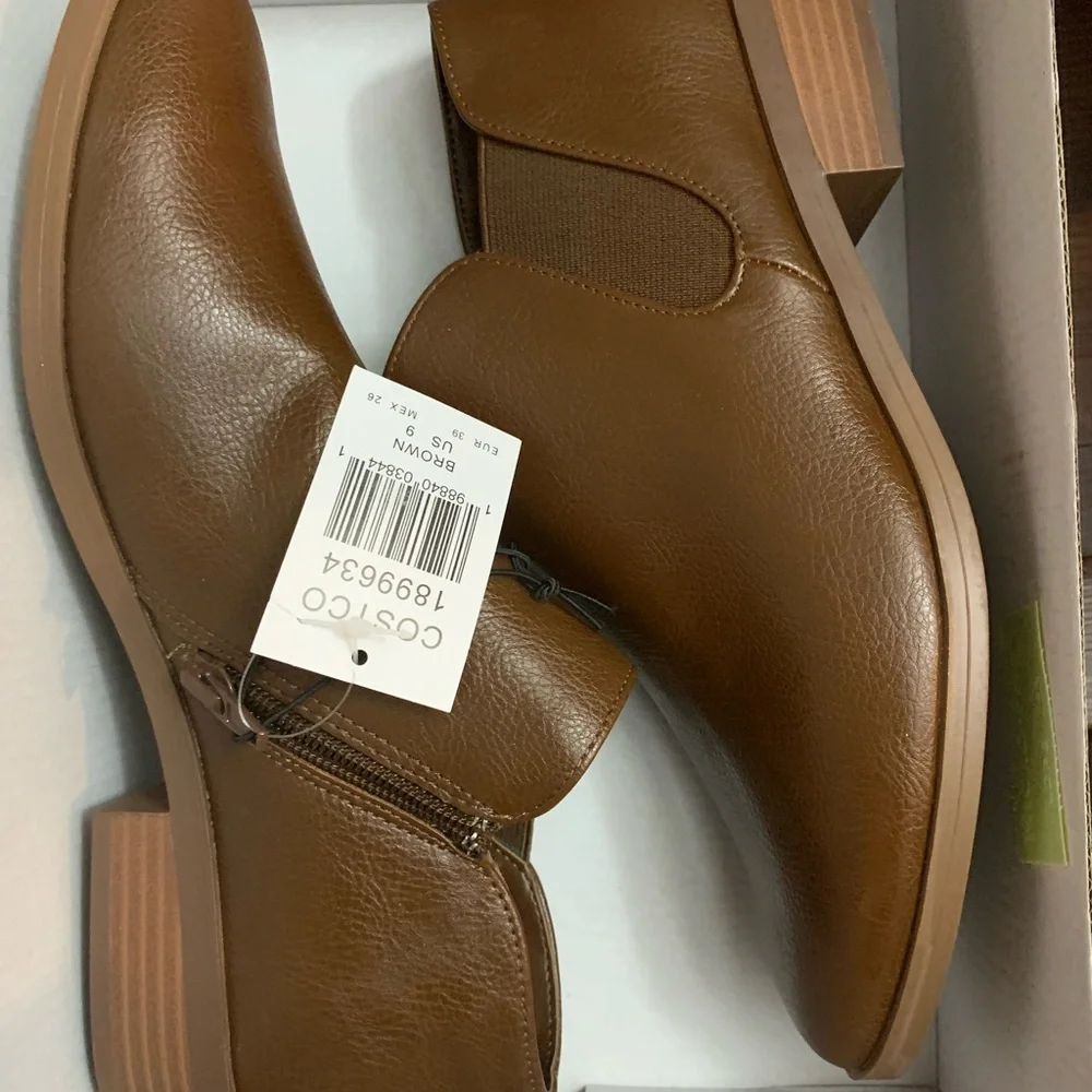 New Kensie Women's Sammy Brown Ankle Boots Bootie Size 9, 10, 7.5, 7, 6.5 - Picture 4 of 15